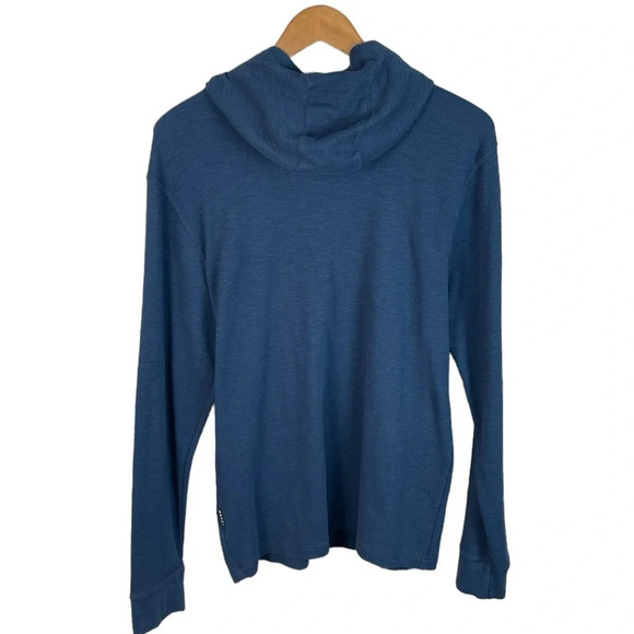 LS316 Men’s VOLCOM Stone Skater Brans Waffle Knit Hoodie LS Shirt L - Picture 4 of 5